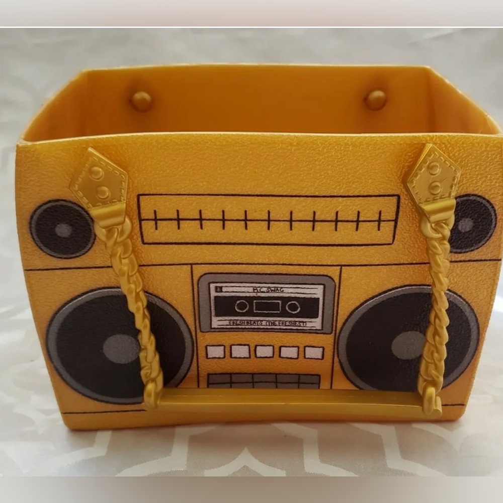 Lol SURPRISE Doll 24k Dj Radio Boom Box Gold Purse Bag OMG GUC